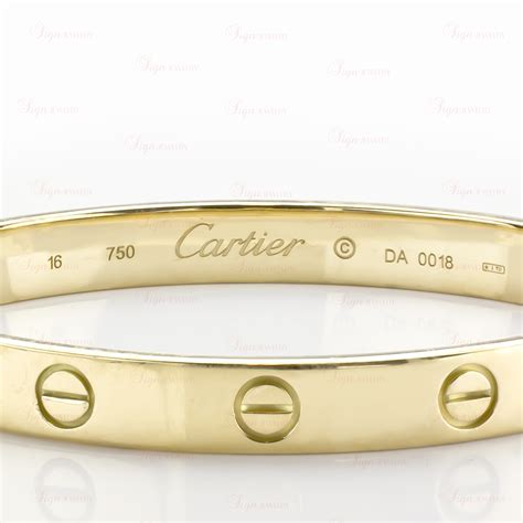 cartier love collection yellow gold.